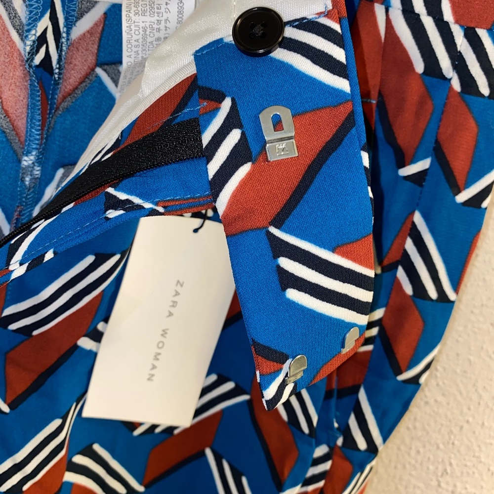 Blue, Orange, White, Black Zara Woman Pants - Picture 3 of 4